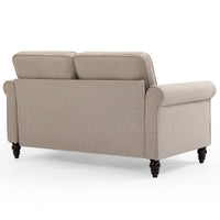 Beige Loveseat