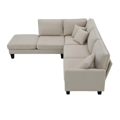 90" Modern Sectional Sofa with Chaise Lounge