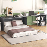 Queen Size Murphy Bed - Gray