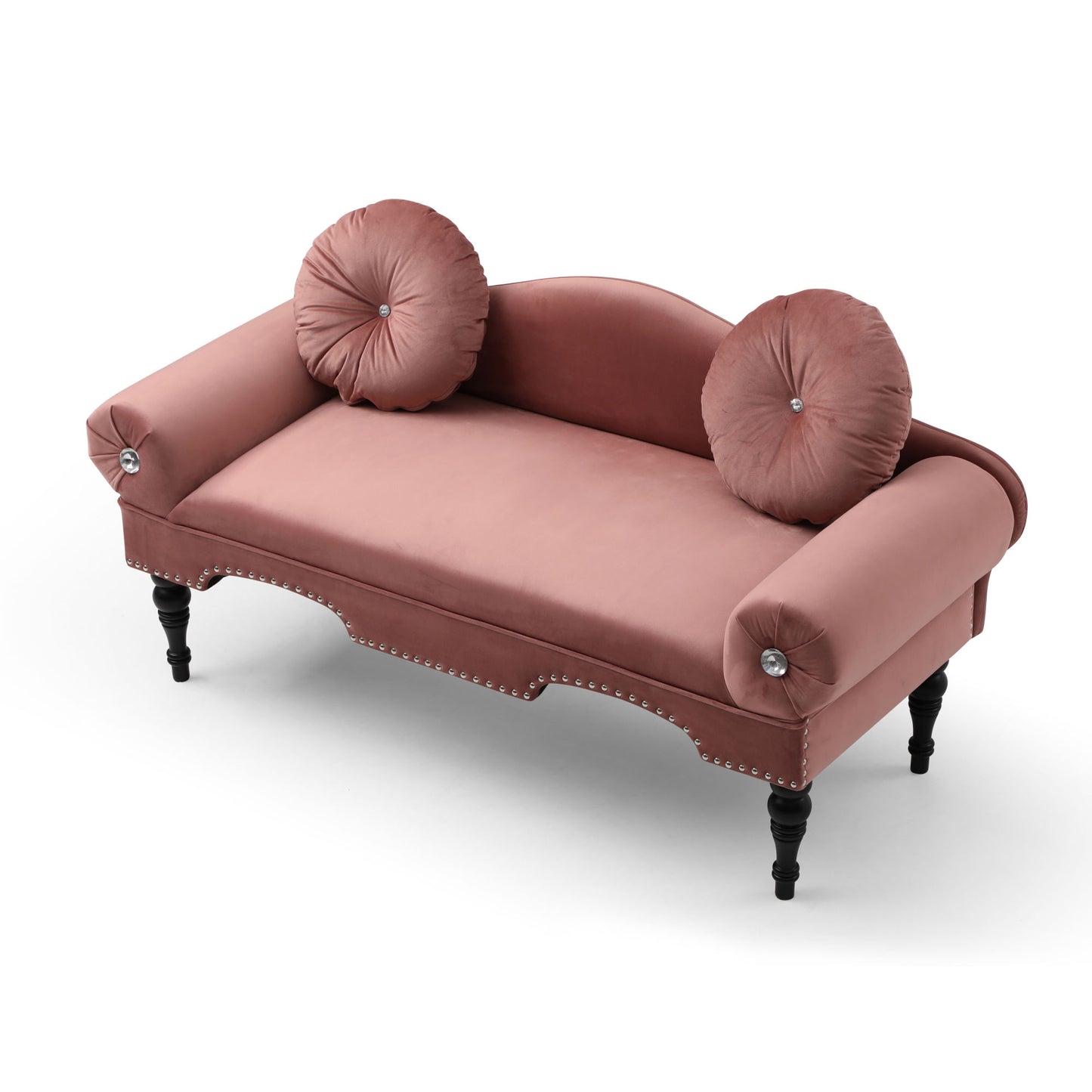 Velvet Upholstered Loveseat