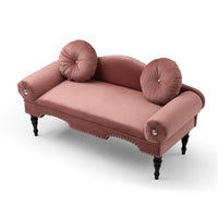 Velvet Upholstered Loveseat