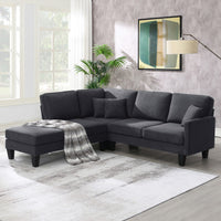 90" Modern Sectional Sofa with Chaise Lounge