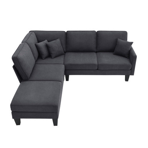 90" Modern Sectional Sofa with Chaise Lounge