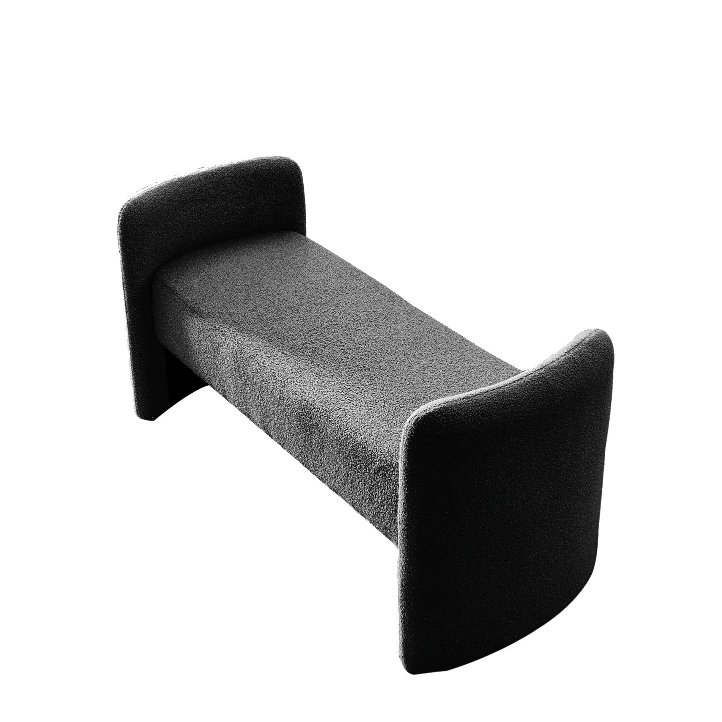 52" Bench in Teddy Black