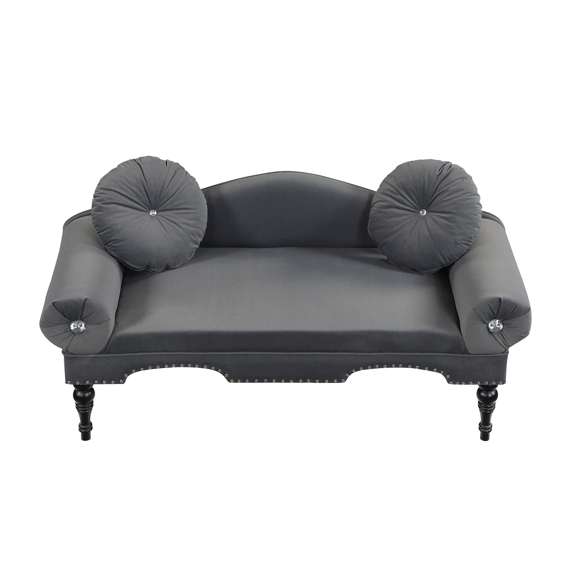 Velvet Upholstered Loveseat