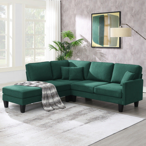 90" Modern Sectional Sofa with Chaise Lounge