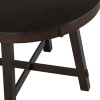 Round Dining Table with 16" Leaf - Farmhouse Style