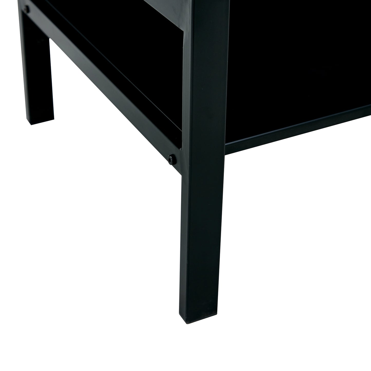 Black Glass Coffee Table with Lift-Top