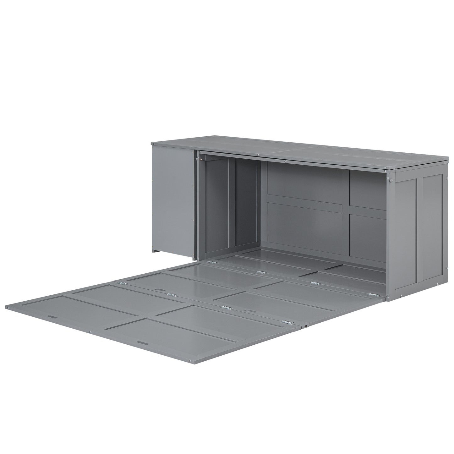 Queen Size Murphy Bed - Gray