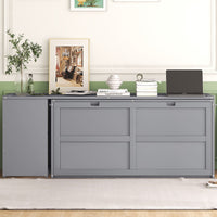 Queen Size Murphy Bed - Gray