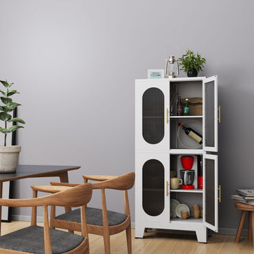 Metal Storage Cabinet with 3 Adjustable Shelves