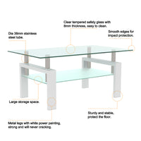 Glass Top Coffee Table