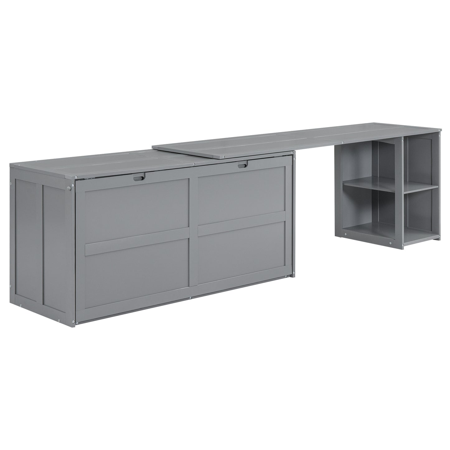 Queen Size Murphy Bed - Gray