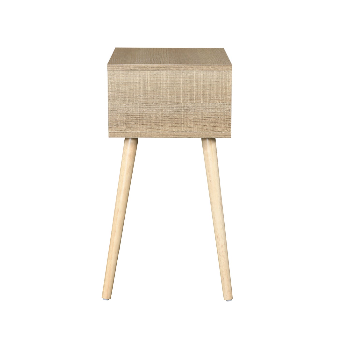 Side Table with Rubber Wood Legs