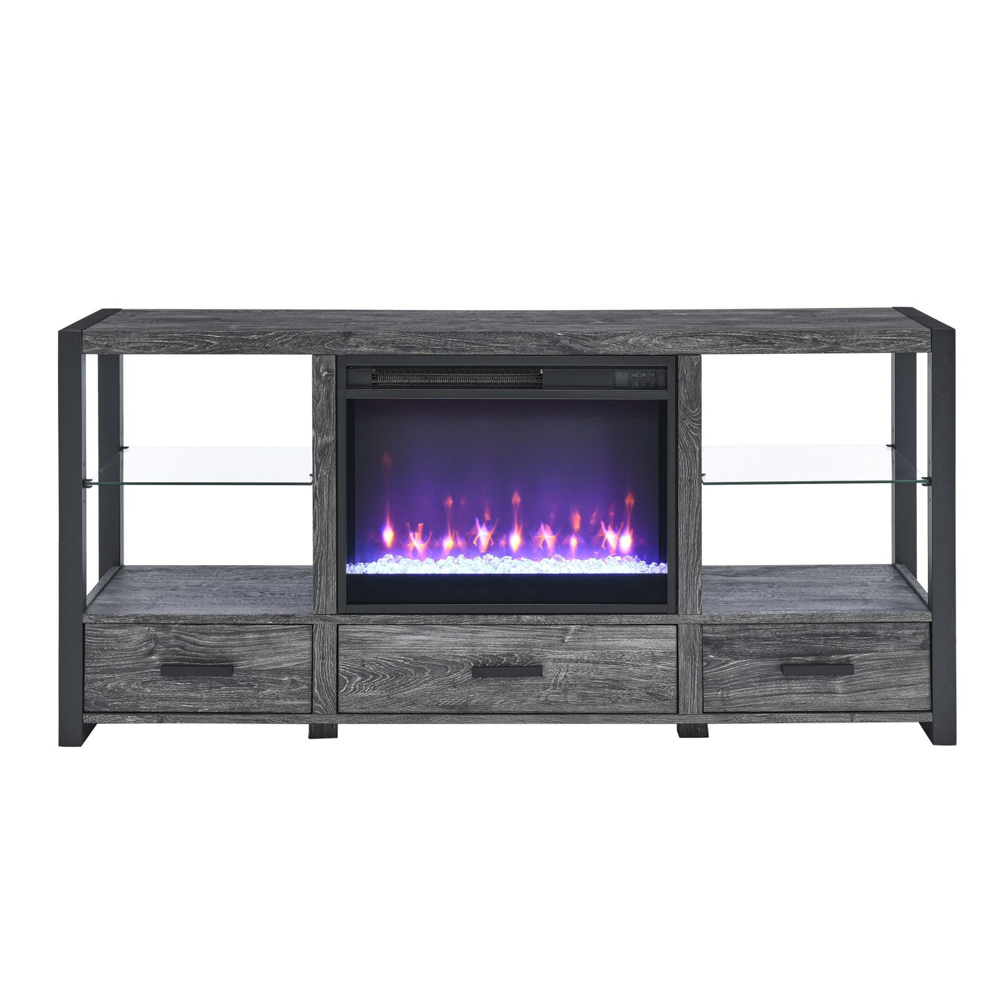 Electric Fireplace TV Stand With Colorful LED Lights