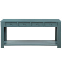 Console Table for Entryway Hallway Sofa Table with Storage Drawers and Bottom Shelf