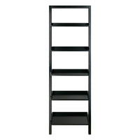 5-Tier Leaning Shelf - Black