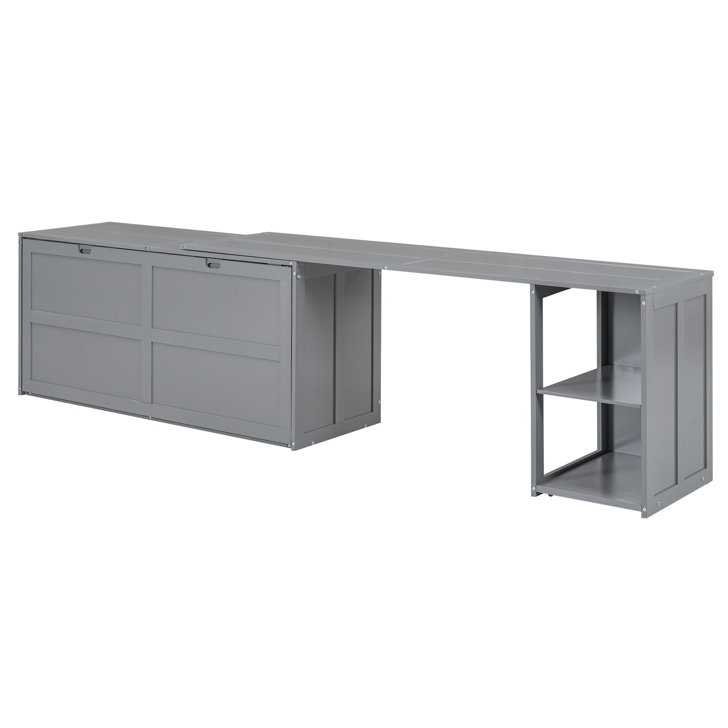 Queen Size Murphy Bed - Gray