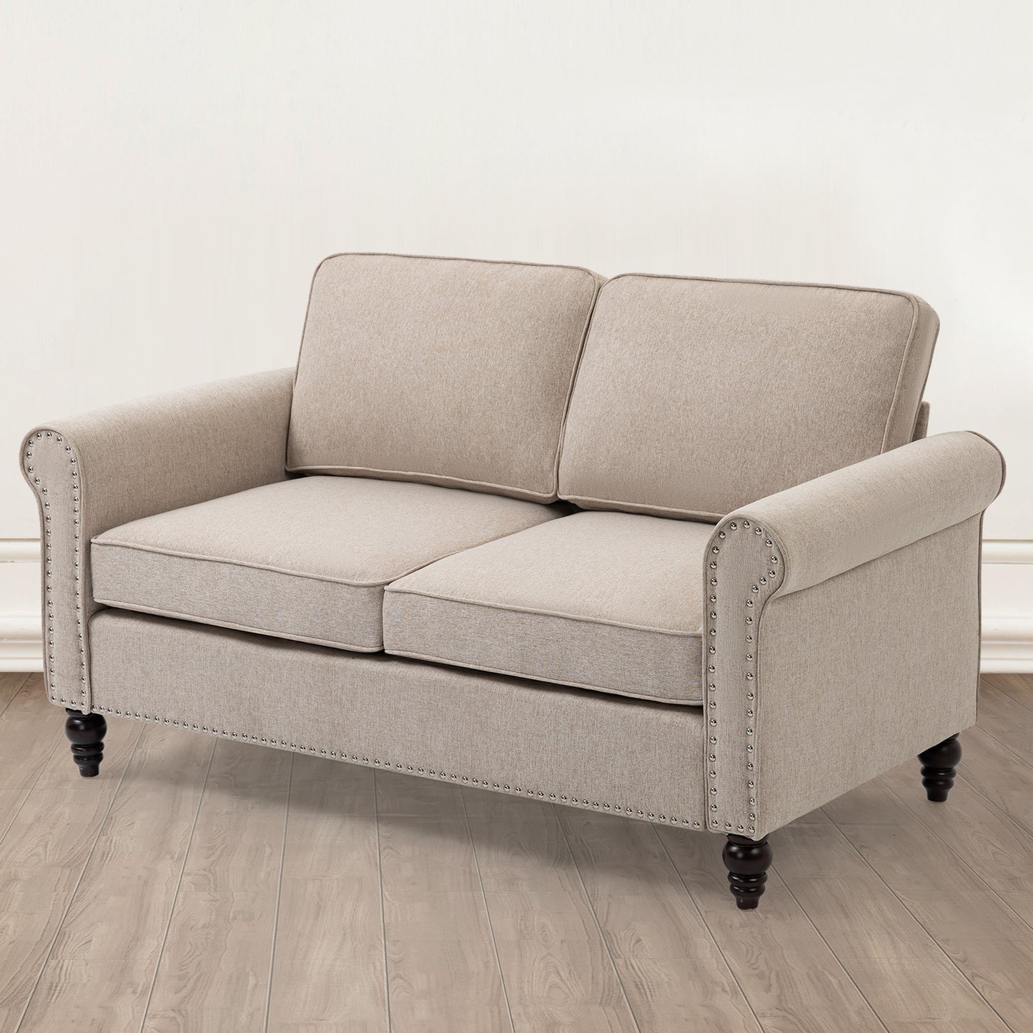 Beige Loveseat