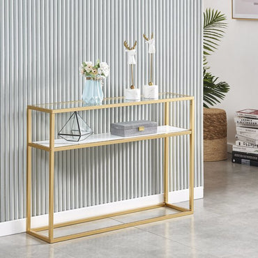 Gold Console Table