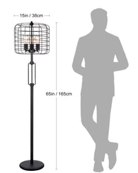 Industrial Cage Floor Lamp