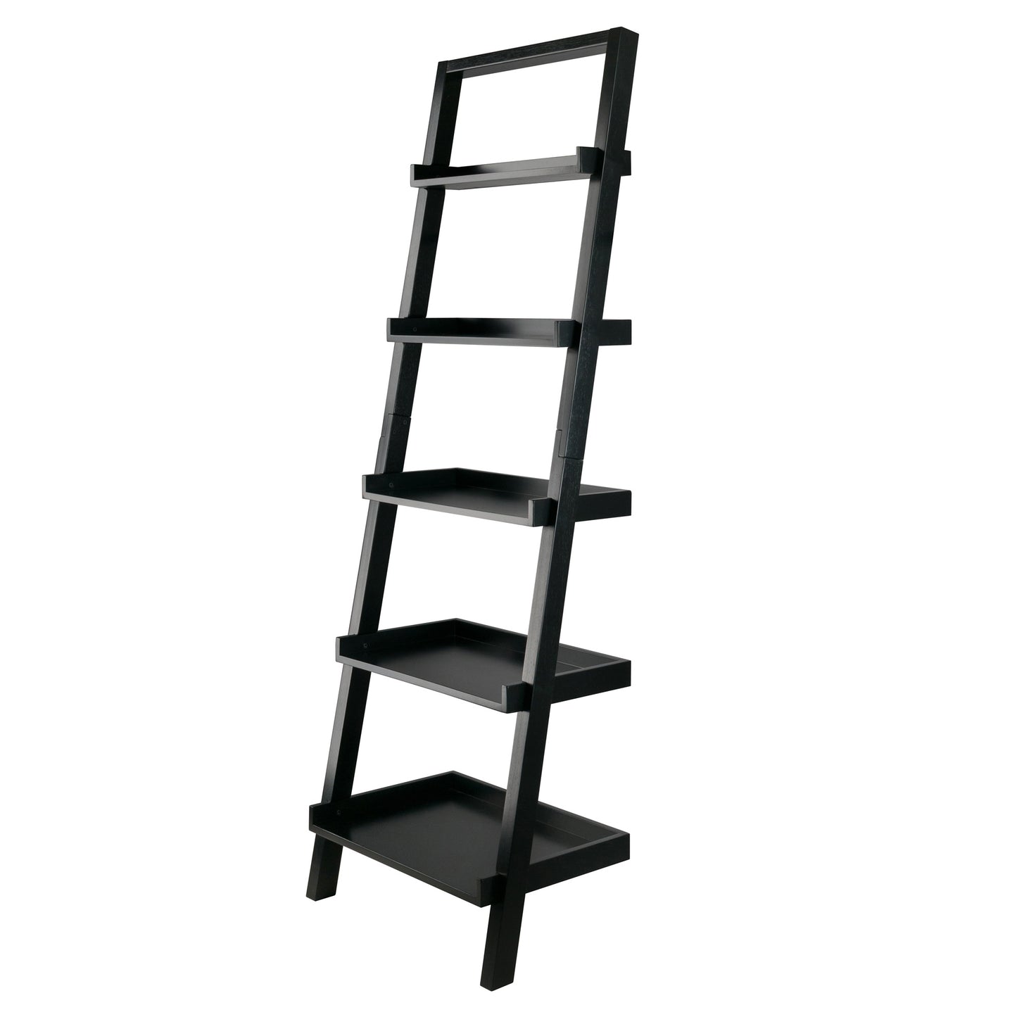 5-Tier Leaning Shelf - Black