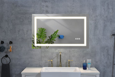 36" x 28" LED Lighted, Anti-fog Bathroom Mirror