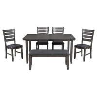 Dining Room Table with 4 Chairs and 1 Bench