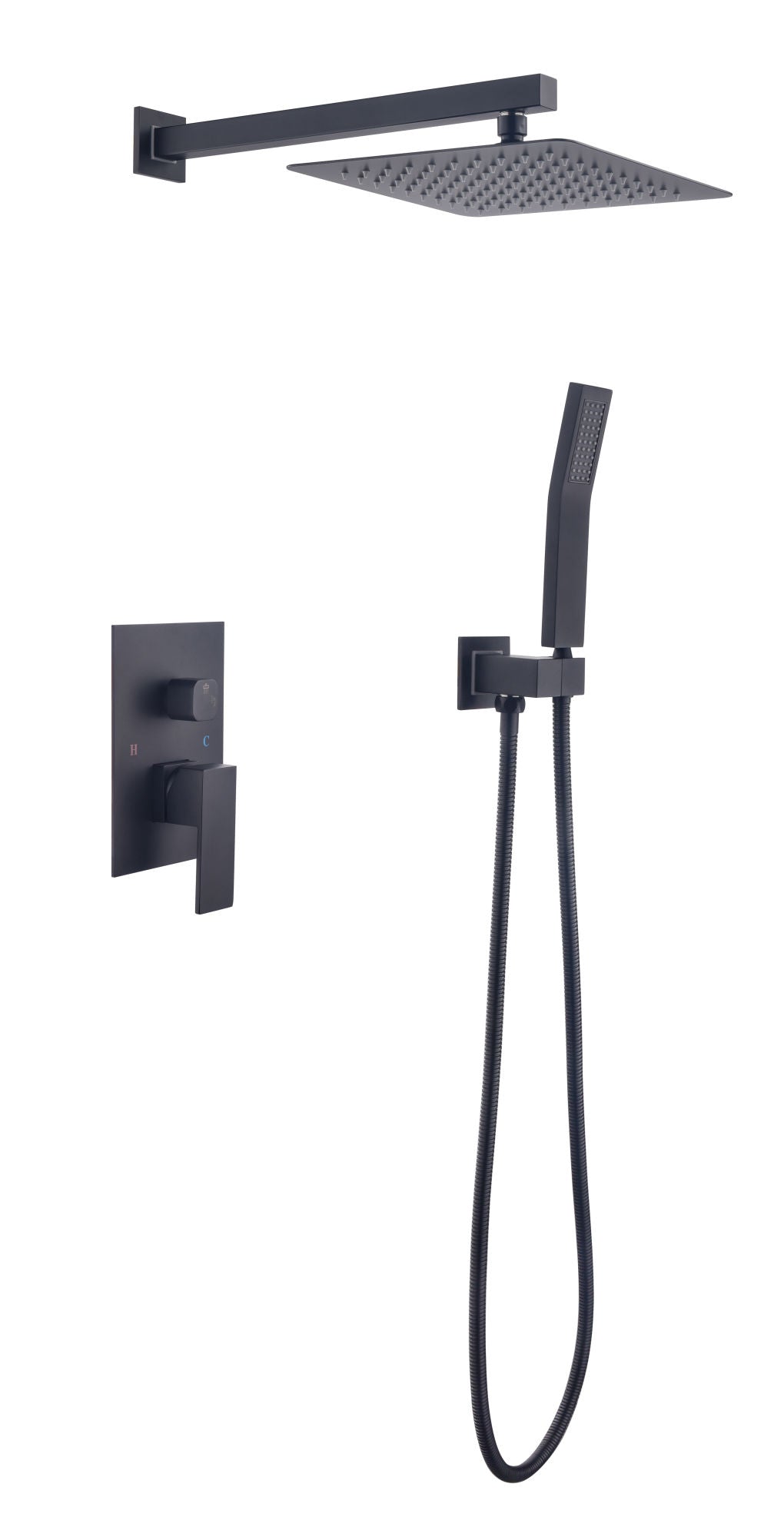 Thermostatic Shower Head - Black