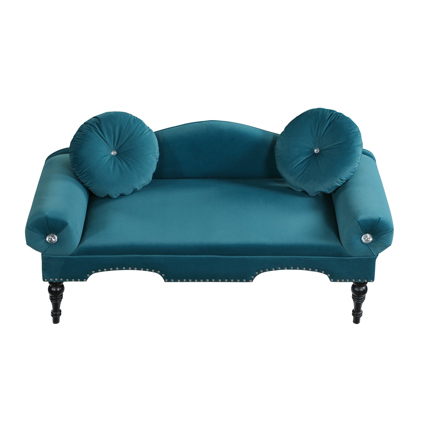 Velvet Upholstered Loveseat