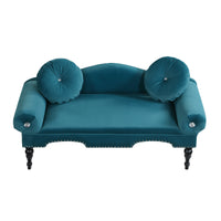 Velvet Upholstered Loveseat