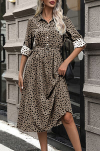 Polka Dot Button Up Dress