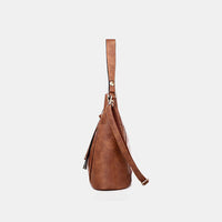 Textured Leather Tote Bag