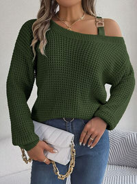 Asymmetrical Neck Sweater