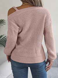 Asymmetrical Neck Sweater